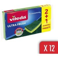 Vileda 2+1 Bulaşık Süngeri 12x3'lü