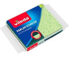 Vileda Parlak Konfor Bulaşık Süngeri 2'li