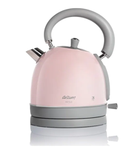 Arzum AR3048 Estilo Çelik 1.8 lt 2200 W Işıklı Retro Pembe Kettle