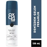 8X4 No.10 Atlantic Wave Sprey Erkek Deodorant 150 ml