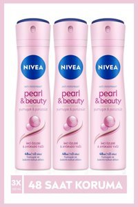 Nivea Pearl & Beauty Sprey Kadın Deodorant 3x150 ml