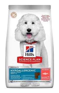 Hill's Science Plan Hypoallergenic Somonlu Orta Irk Yetişkin Kuru Köpek Maması 2.5 kg