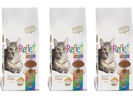 Reflex Renkli Taneli Tavuklu Yetişkin Kuru Kedi Maması 3x3 kg