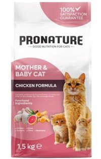 Pronature Mother & Baby Tavuklu Yetişkin Kuru Kedi Maması 1.5 kg