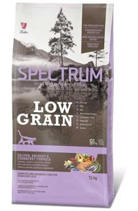 Spectrum Low Grain Hamsi-Kızılcık-Somon Yetişkin Kuru Kedi Maması 12 kg