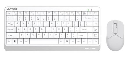 A4Tech FG1112 Kablosuz Q Mini Klavye Mouse Seti Beyaz