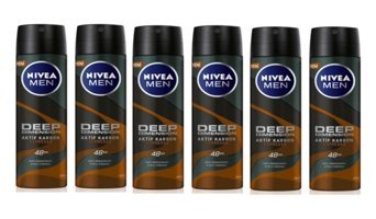 Nivea Deep Dimension Sprey Erkek Deodorant 6x150 ml