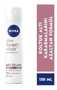 Nivea Beauty Elixir Sensitive Flower Antiperspirant Sprey Kadın Deodorant 150 ml