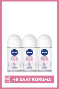 Nivea Fresh Flower Roll-On Kadın Deodorant 3x50 ml