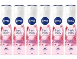 Nivea Fresh Cherry Sprey Kadın Deodorant 6x150 ml
