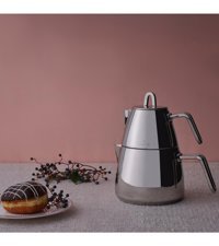 Jumbo Teos Metal Saplı Çaydanlık