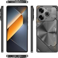 Tecno Pova 6 Pro 256 GB Hafıza 12 GB Ram 6.78 inç 108 MP Çift Hatlı AMOLED Ekran Android Akıllı Cep Telefonu Gri