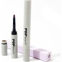 Pop Beauty Black Brown Suya Dayanıklı Asansörsüz Çift Taraflı İnce Uçlu Kaş Kalemi Siyah
