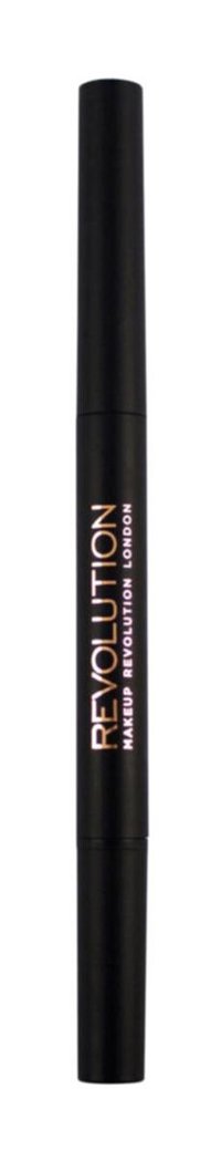 Revolution Light Brown Asansörsüz Çift Taraflı İnce Uçlu Kaş Kalemi Siyah