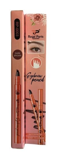 Royal Paris RP-0003 Dark Brown Suya Dayanıklı Asansörsüz Mikro Kaş Kalemi Kahverengi