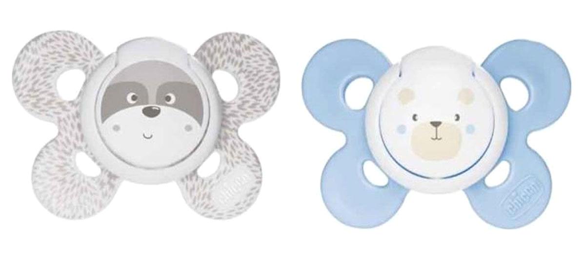 Chicco Physio Comfort 0-6 Ay 2'Li Beyaz-Gri-Mavi Emzik