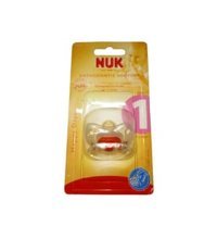 Nuk Happy Days No:1 0-6 Ay Kırmızı-Şeffaf Emzik