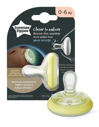 Tommee Tippee Breastlike Gece 0-6 Ay Sarı Emzik
