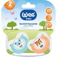 Wee Baby Sevimli Hayvanlar No:2 6-18 Ay 2'Li Mavi Emzik