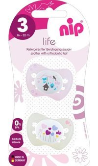Nip Life 16-32 Ay 2'Li Beyaz - Lila Emzik