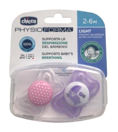 Chicco Physio Light 2-6 Ay 2'Li Pembe Emzik