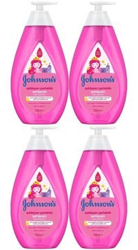Johnson's Baby Işıldayan Parlaklık Argan Yağlı Bebek Şampuanı 4x750 ml