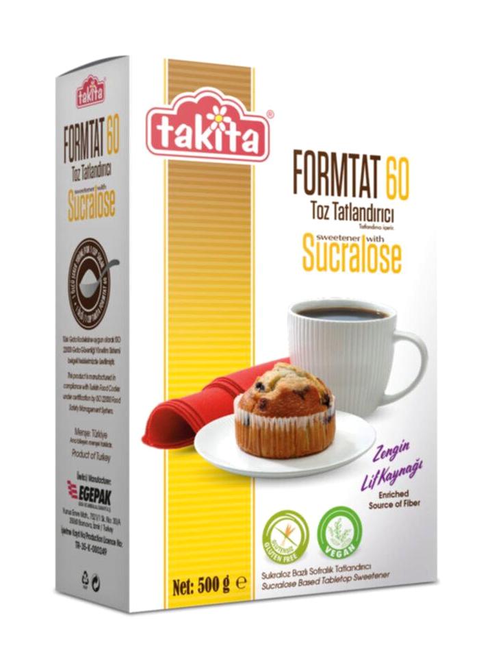 Takita Formtat 60 Prebiyotik Lifli Diyabetik Tatlandırıcı 500 gr