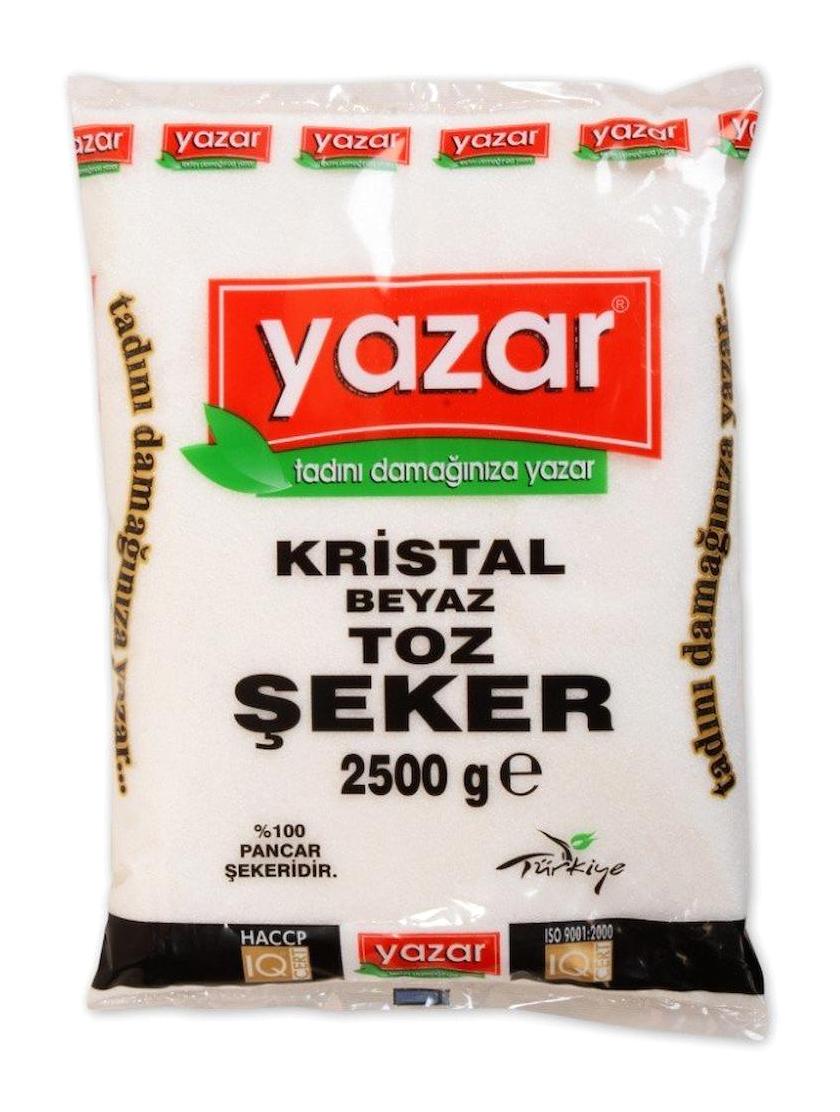 Yazar Kristal Toz Şeker 2.5 kg