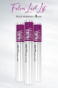 Maybelline New York The Falsies Lash Lift Besleyici Siyah Maskara 3 Adet