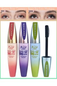 Roesıa Rose Cosmetics Black Big Eyes Hacim Veren Siyah Maskara