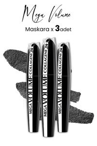 L'oréal Paris Mega Volume 24H Hacim Veren Siyah Maskara 3 Adet