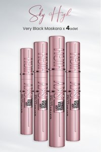 Maybelline New York Sky High Hacim Veren Siyah Maskara 4 Adet
