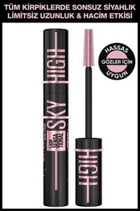 Maybelline New York Lash Sensational Sky High Cosmic Hacim Veren Cosmic Black Maskara