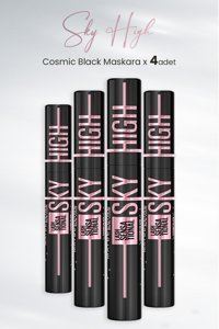 Maybelline New York Sky High Hacim Veren Cosmic Black Maskara 4 Adet
