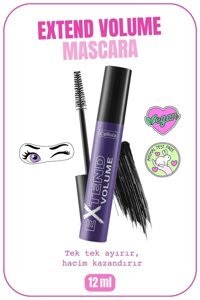 Callista Extend Volume Hacim Veren Siyah Maskara