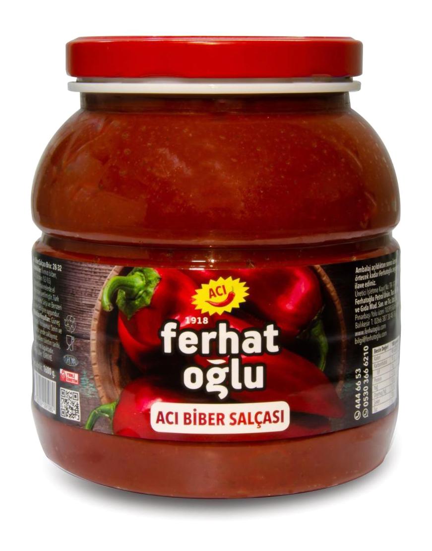 Ferhatoğlu Acı Biber Salçası 1.6 kg