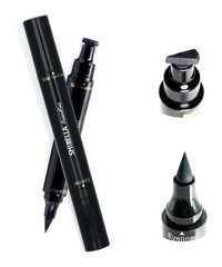 Shibella İnce Damga Çift Taraflı Suya Dayanıklı Mat Siyah Kalıcı İnce-Kalın Uçlu Likit Eyeliner