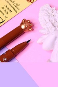 Swoh Kedi Patili Çift Taraflı Suya Dayanıklı Mat Siyah Kalıcı İnce Uçlu Kalem Eyeliner