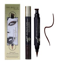 Shibella Kalın Damga Çift Taraflı Suya Dayanıklı Mat Siyah Kalıcı Kalın Uçlu Kalem Eyeliner