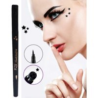 Roesıa Rose Cosmetics Desenli Çift Taraflı Mat Siyah İnce-Kalın Uçlu Kalem Eyeliner