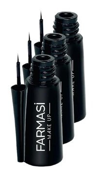 Farmasi Deep Look Mat Siyah Kalın Uçlu Likit Eyeliner 3 Adet
