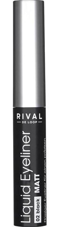 Rival De Loop No:02 Mat Siyah İnce Uçlu Likit Eyeliner