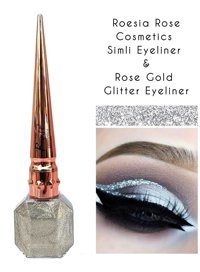 Roesıa Rose Cosmetics Glitter Gold İnce Uçlu Likit Eyeliner