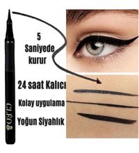 Cleo Mat Siyah Kalıcı İnce Uçlu Kalem Eyeliner