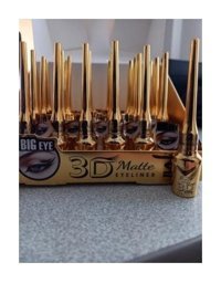 Roesıa Rose Cosmetics 3D Mat Siyah Kalıcı Kalın Uçlu Likit Eyeliner