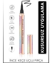 Niyena Beauty Suya Dayanıklı Mat Siyah Kalıcı İnce-Desenli Uç Kalem Eyeliner
