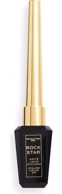 Revolution Rockstar Mat Siyah İnce Uçlu Likit Eyeliner