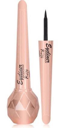 Roesıa Rose Cosmetics RE12 Suya Dayanıklı Parlak Siyah Kalıcı İnce Uçlu Likit Eyeliner