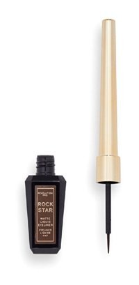 Revolution Rockstar Suya Dayanıklı Mat Kahverengi Kalıcı İnce Uçlu Likit Eyeliner