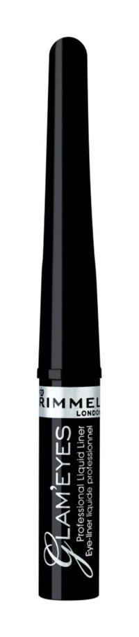 Rimmel London No:001 Mat Siyah Kalıcı İnce Uçlu Likit Eyeliner